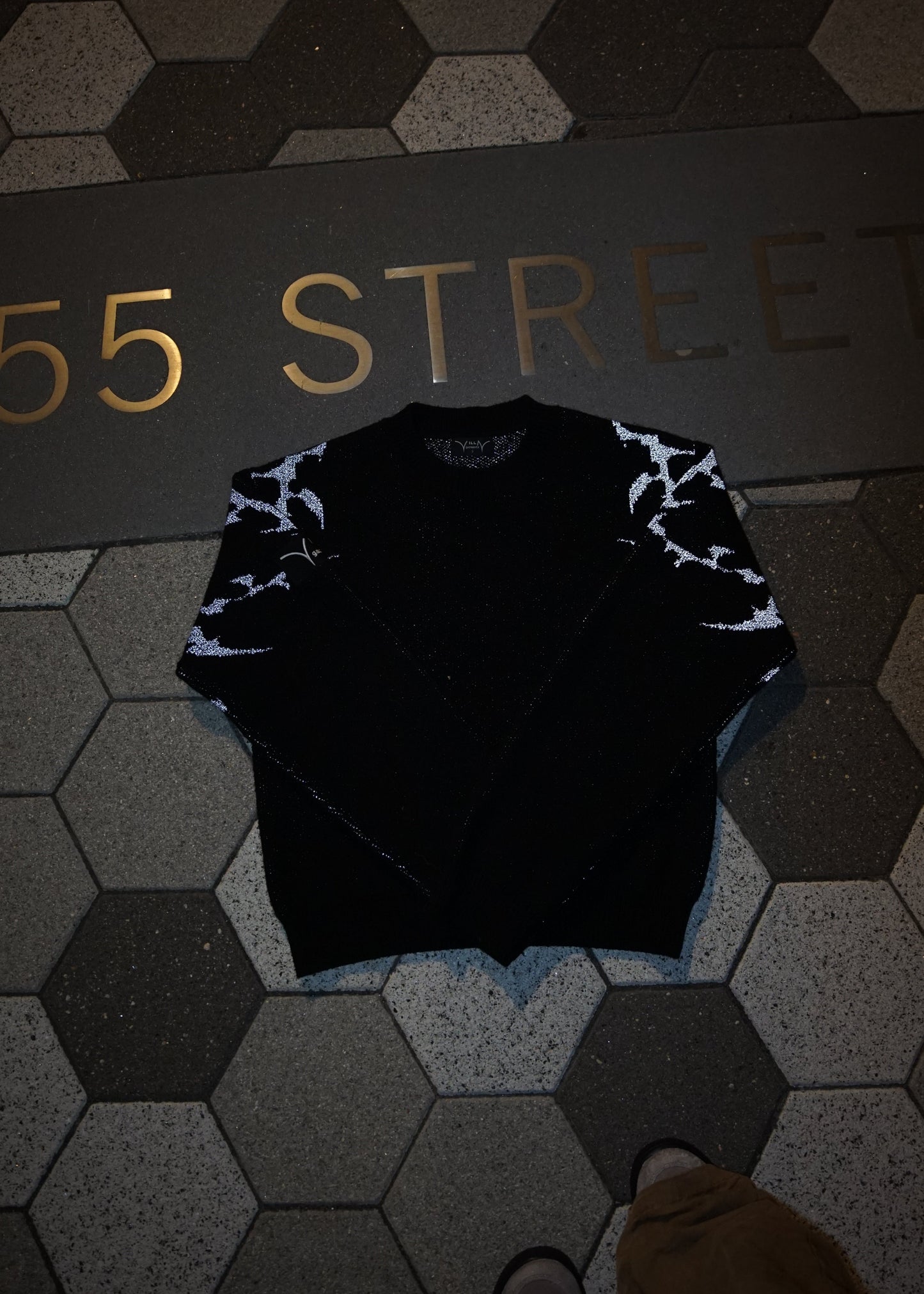 FLLN ANGELS Knit Sweater <MIDNIGHT BLCK>