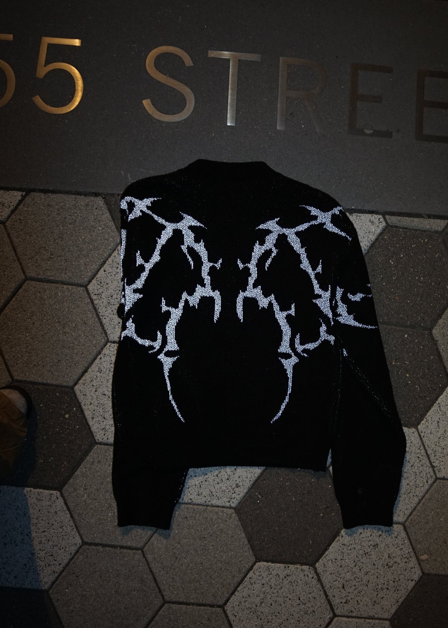 FLLN ANGELS Knit Sweater <MIDNIGHT BLCK>