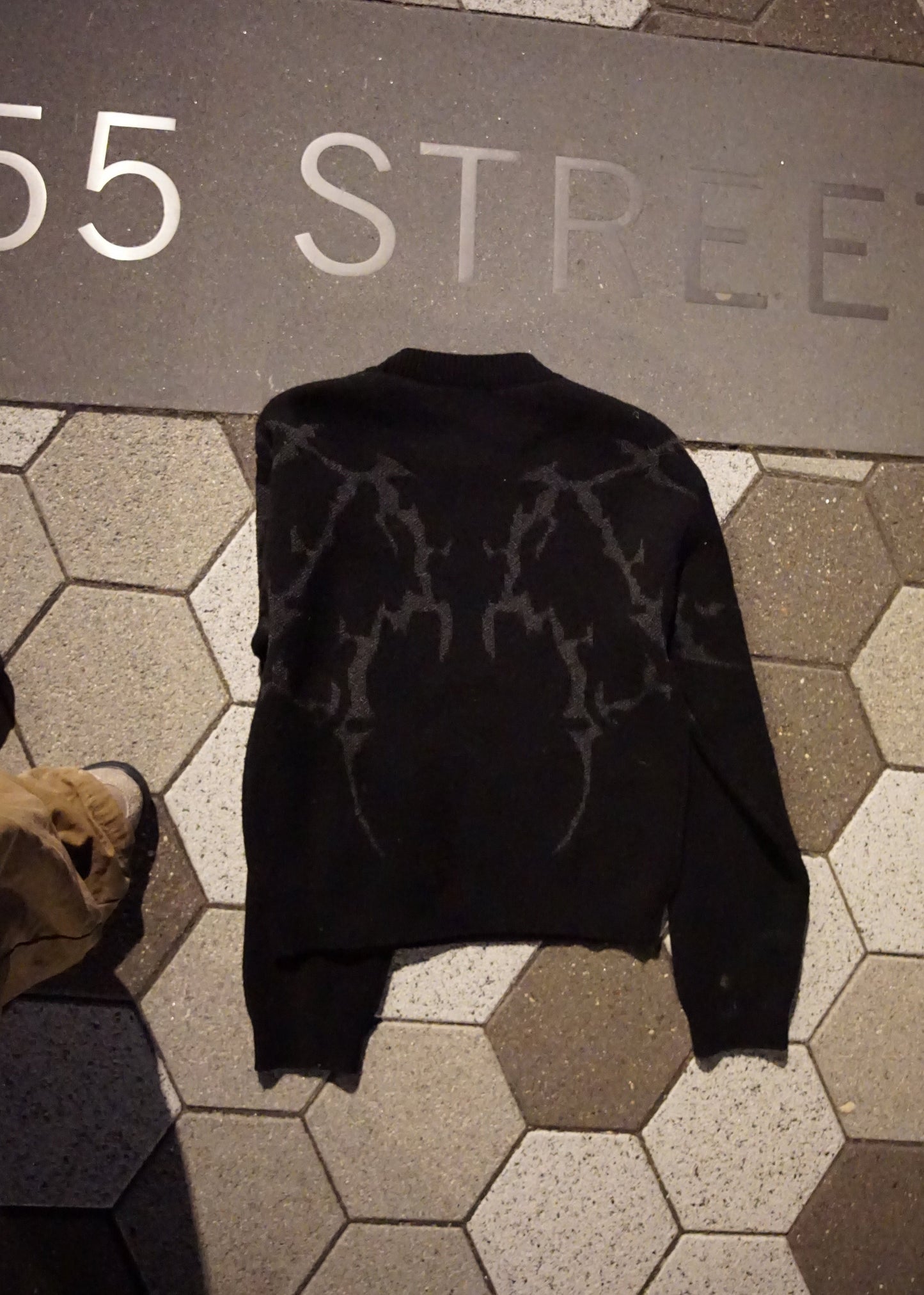 FLLN ANGELS Knit Sweater <MIDNIGHT BLCK>