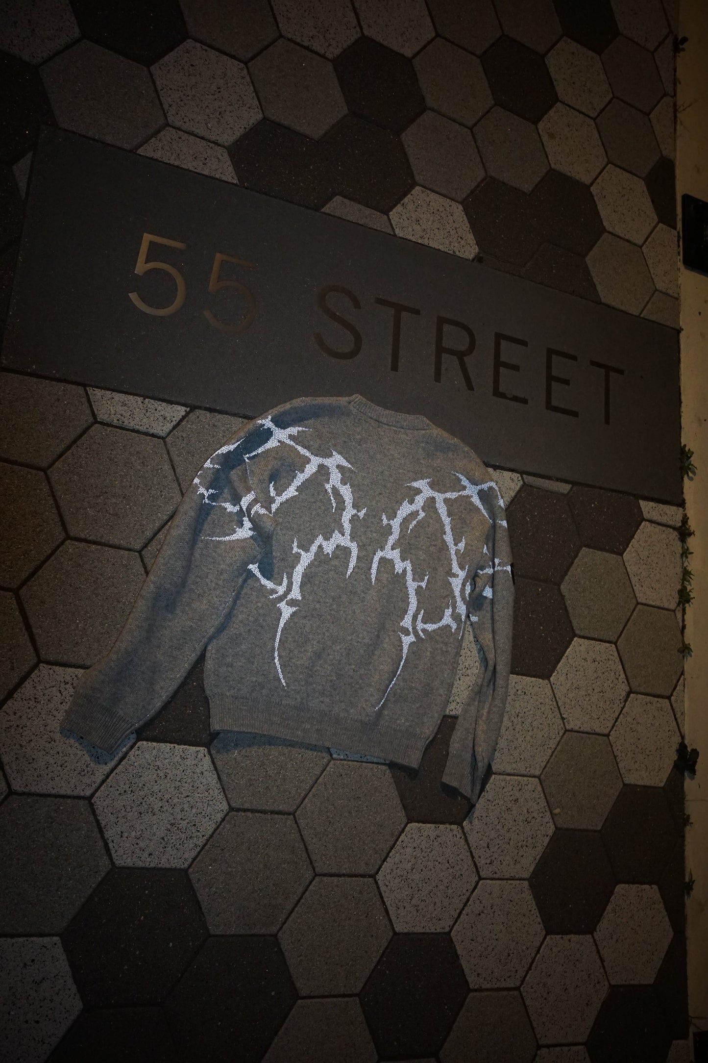 FLLN ANGELS Knit Sweater<MOONLIGHT GREY>