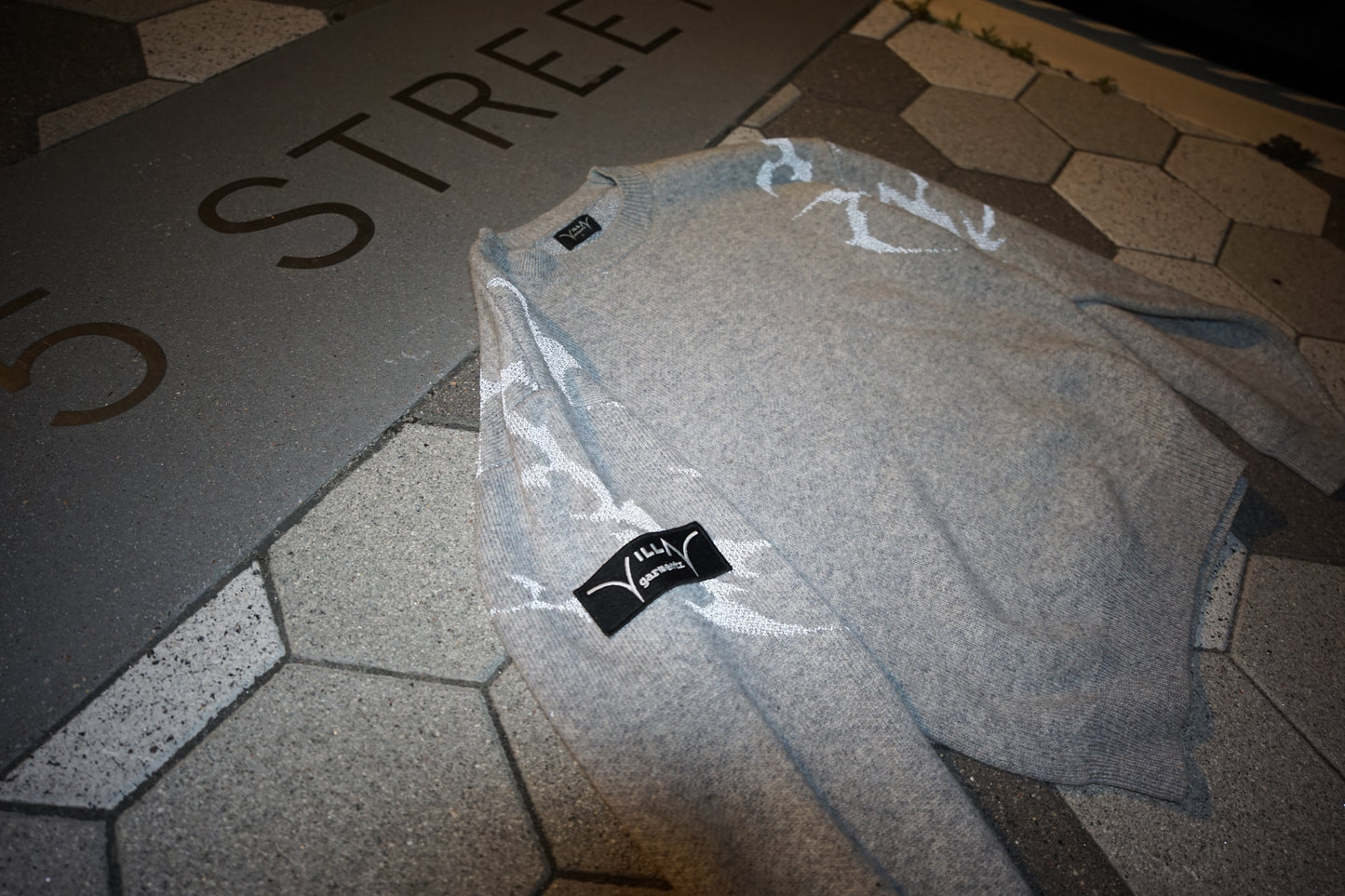 FLLN ANGELS Knit Sweater<MOONLIGHT GREY>