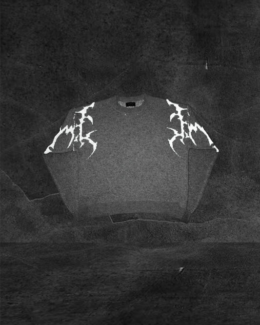 FLLN ANGELS Knit Sweater<MOONLIGHT GREY>